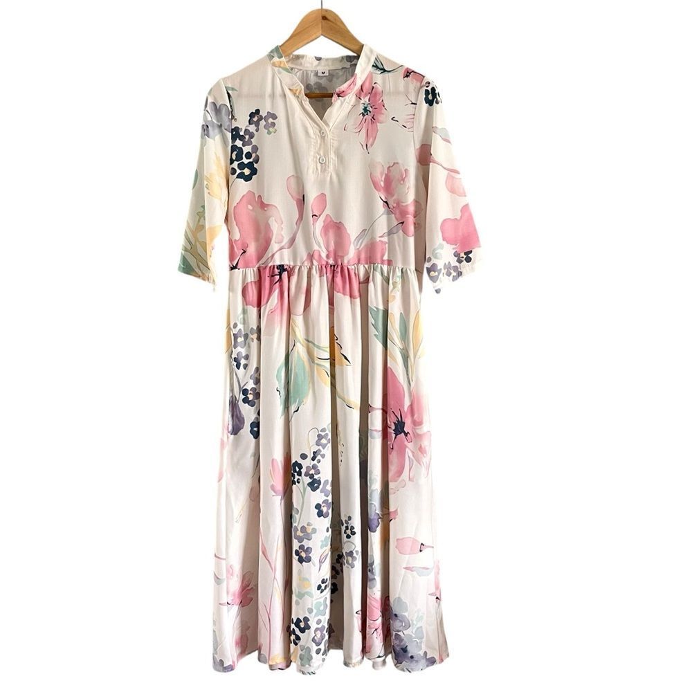 Floral Printed Midi Dress